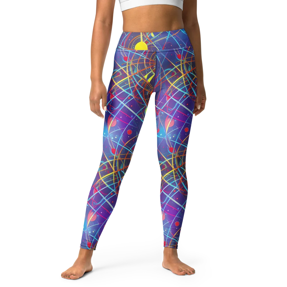 Quantum Lattice on Yoga Leggings — Front