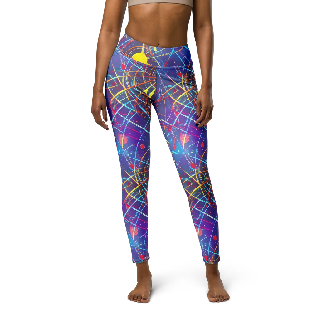 Quantum Lattice on Yoga Leggings — Front