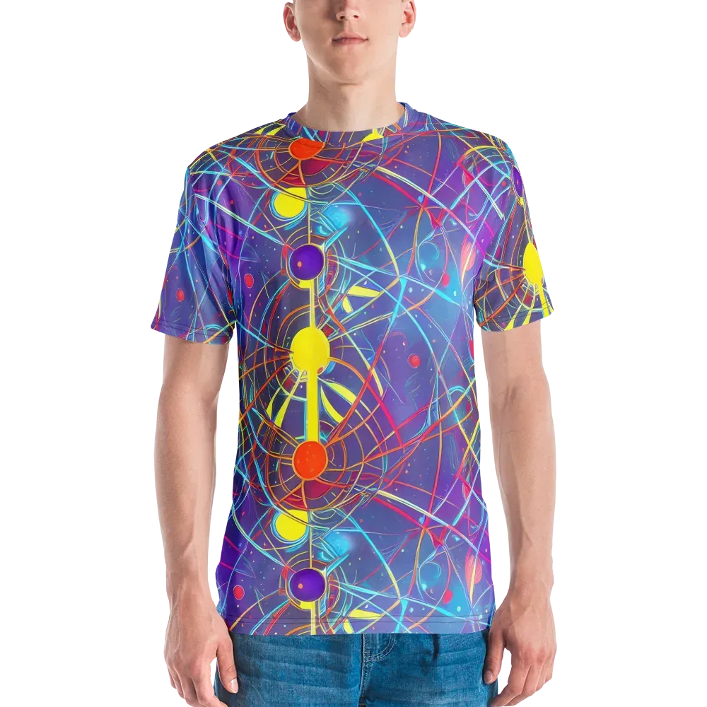 Quantum Lattice on Men's Crew Neck T-Shirt — Front