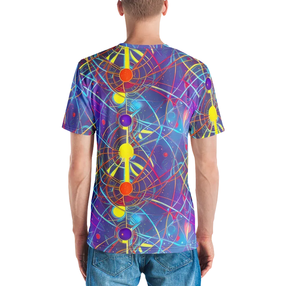 Quantum Lattice on Men's Crew Neck T-Shirt — Back