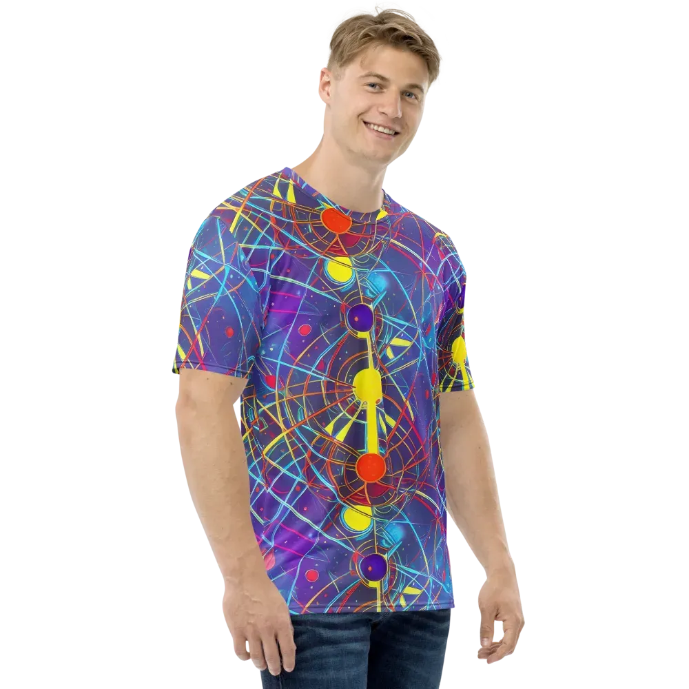 Quantum Lattice on Men's Crew Neck T-Shirt — Right