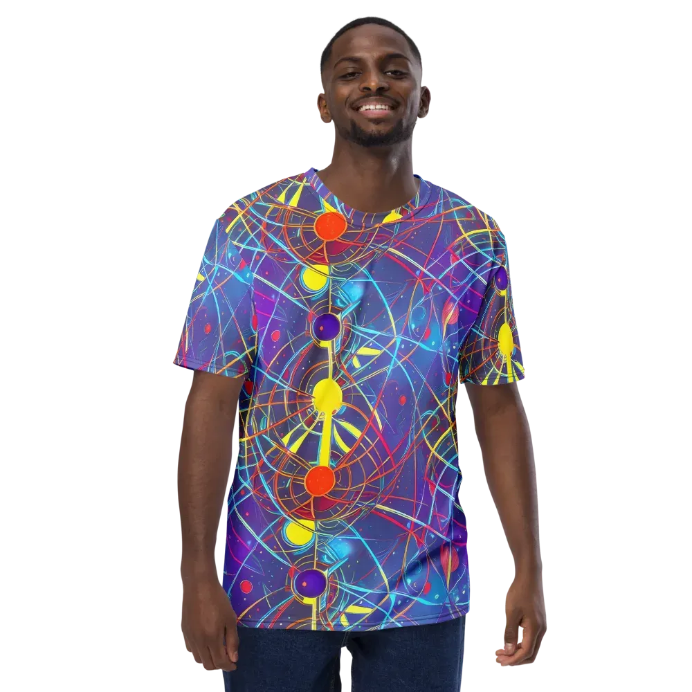 Quantum Lattice on Men's Crew Neck T-Shirt — Front