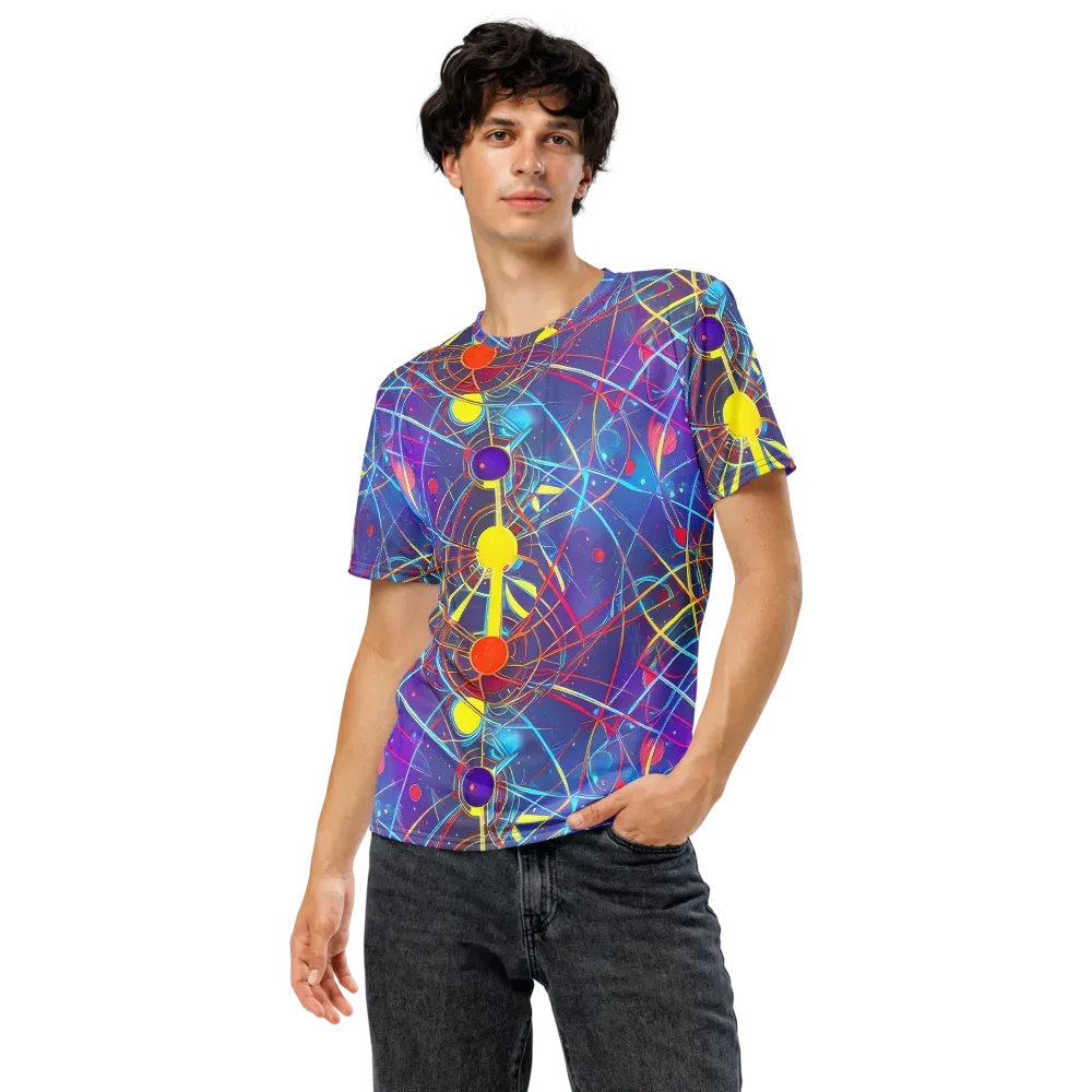 Quantum Lattice on Men's Crew Neck T-Shirt — Front