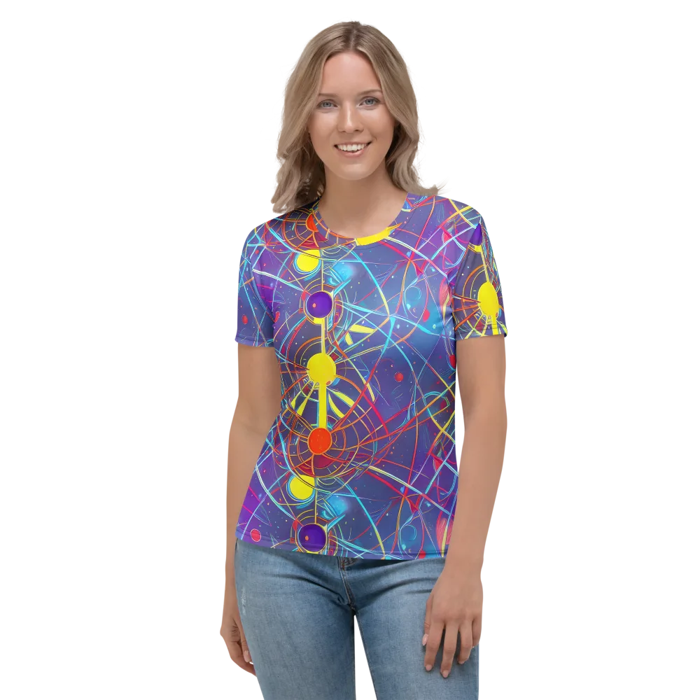 Quantum Lattice on Women's Crew Neck T-Shirt — Front
