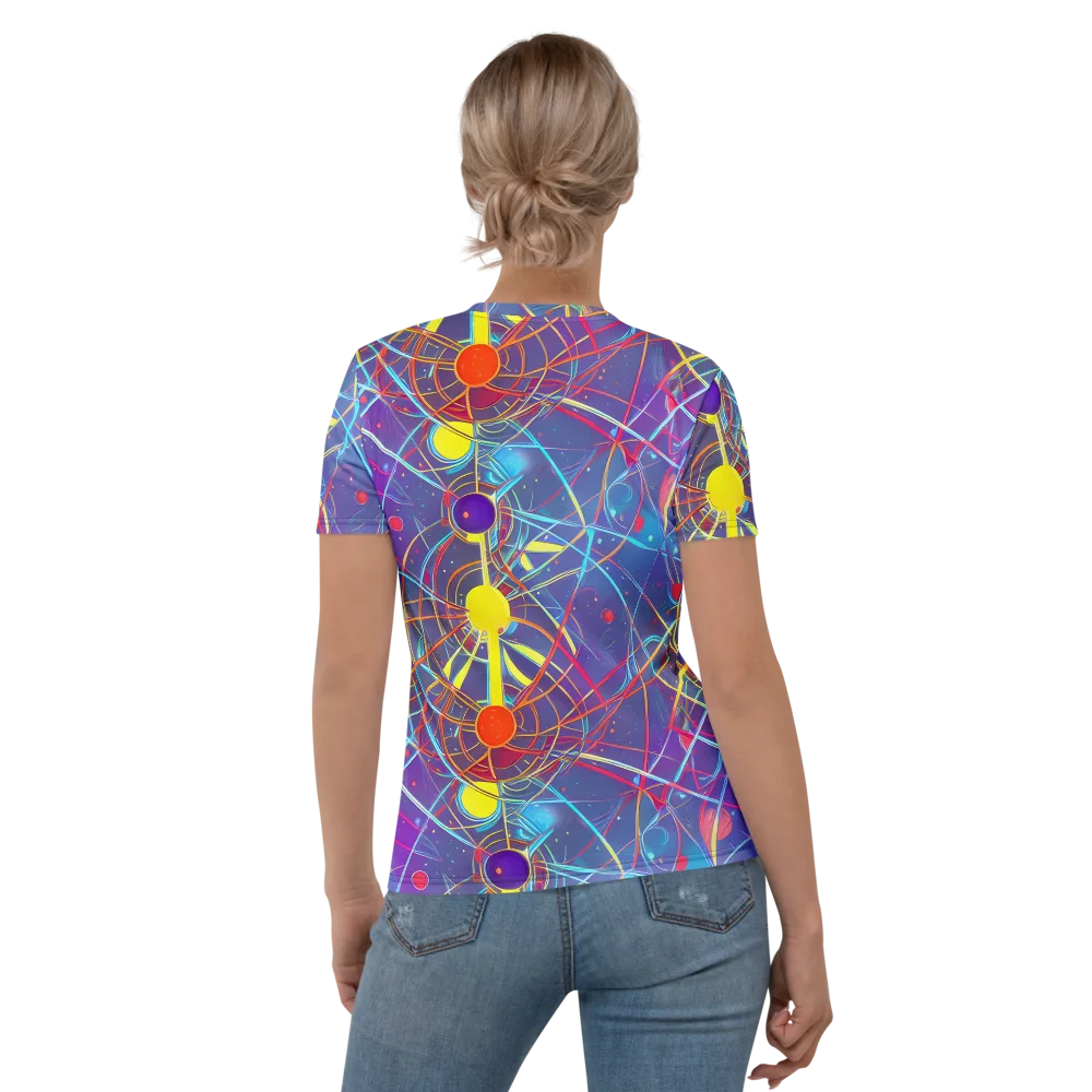 Quantum Lattice on Women's Crew Neck T-Shirt — Back