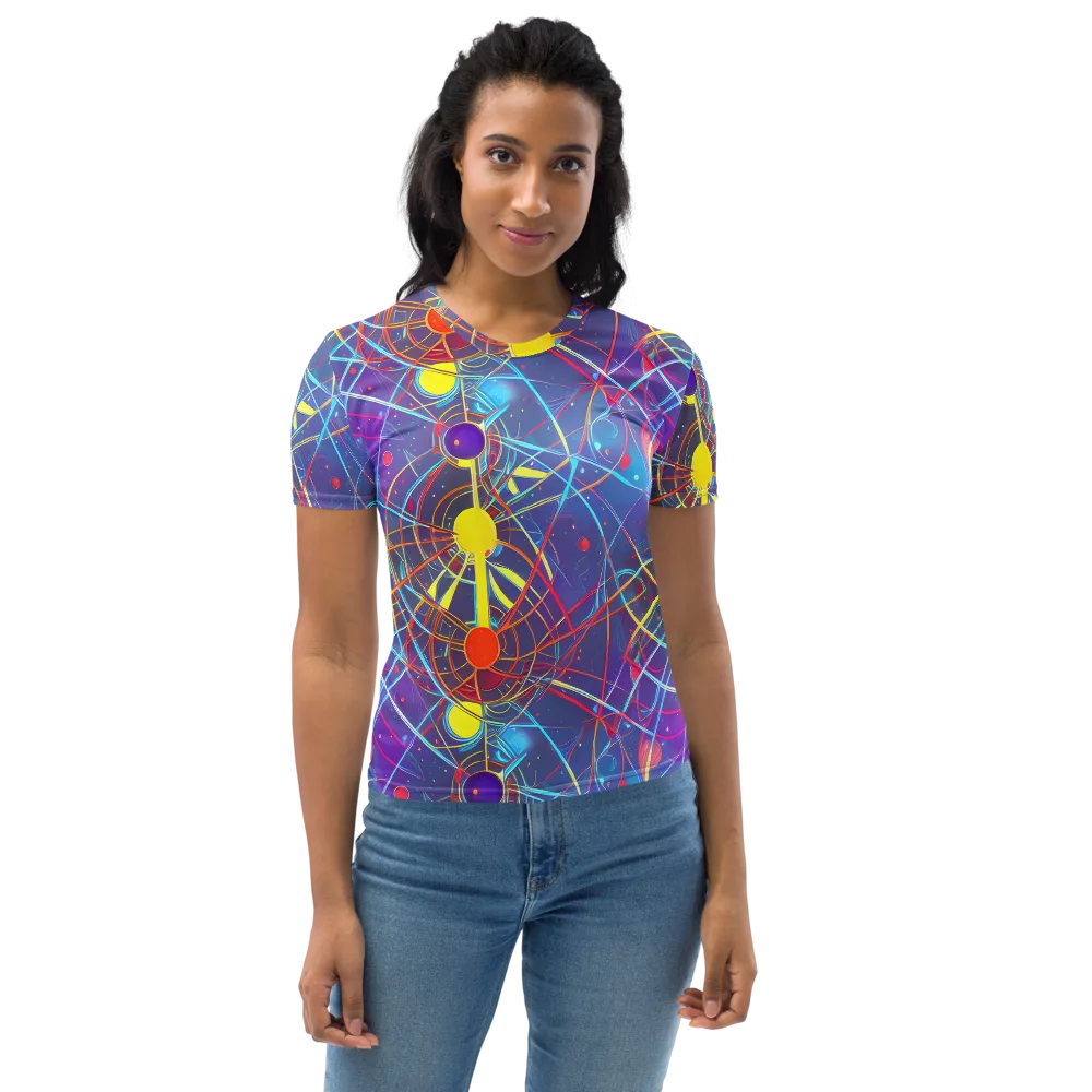 Quantum Lattice on Women's Crew Neck T-Shirt — Front