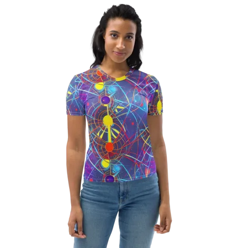 Quantum Lattice on a Women's Crew Neck T-Shirt