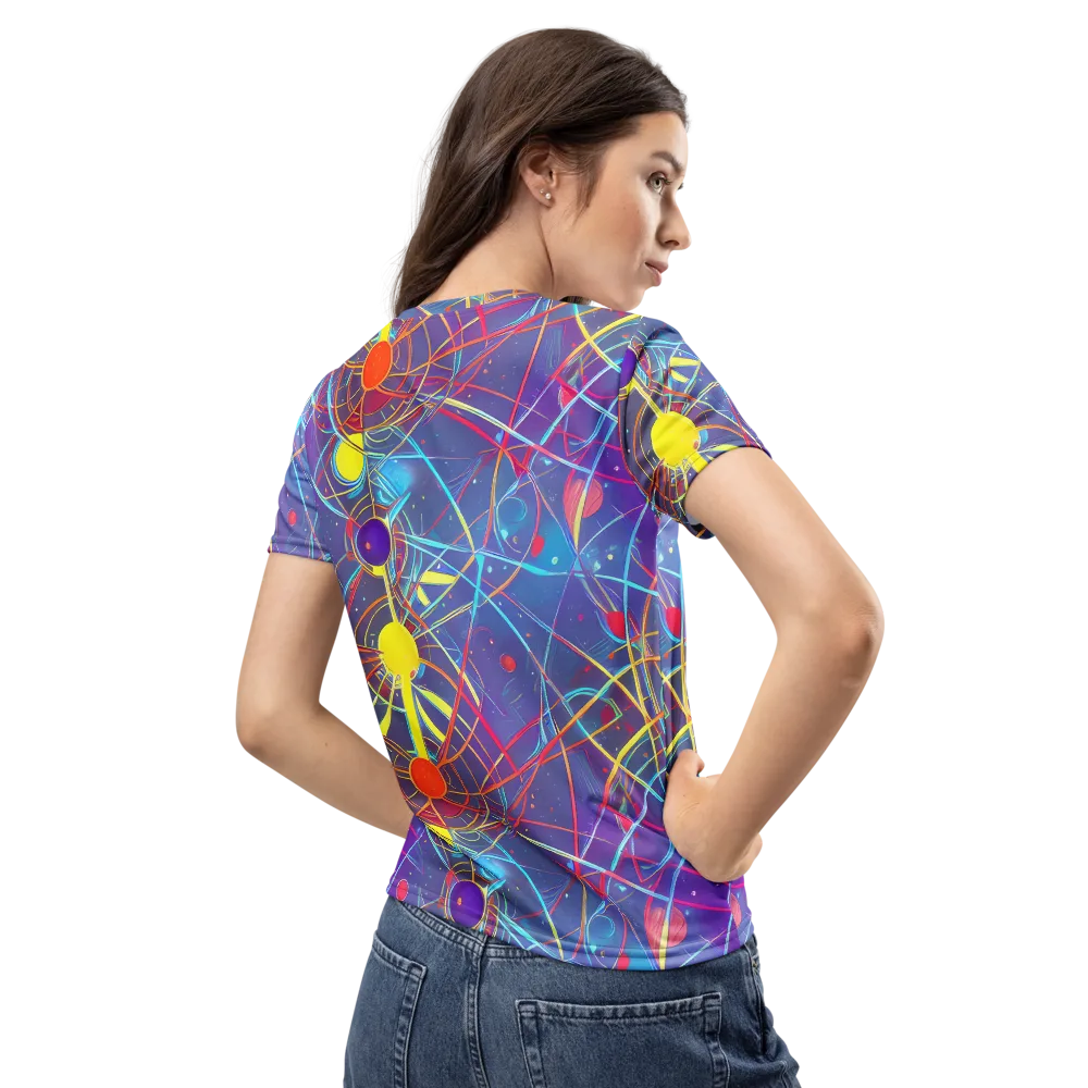 Quantum Lattice on Women's Crew Neck T-Shirt — Back