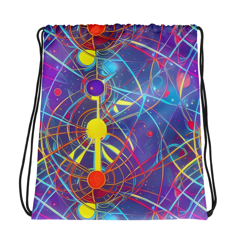 Quantum Lattice on Drawstring Bag — Photo