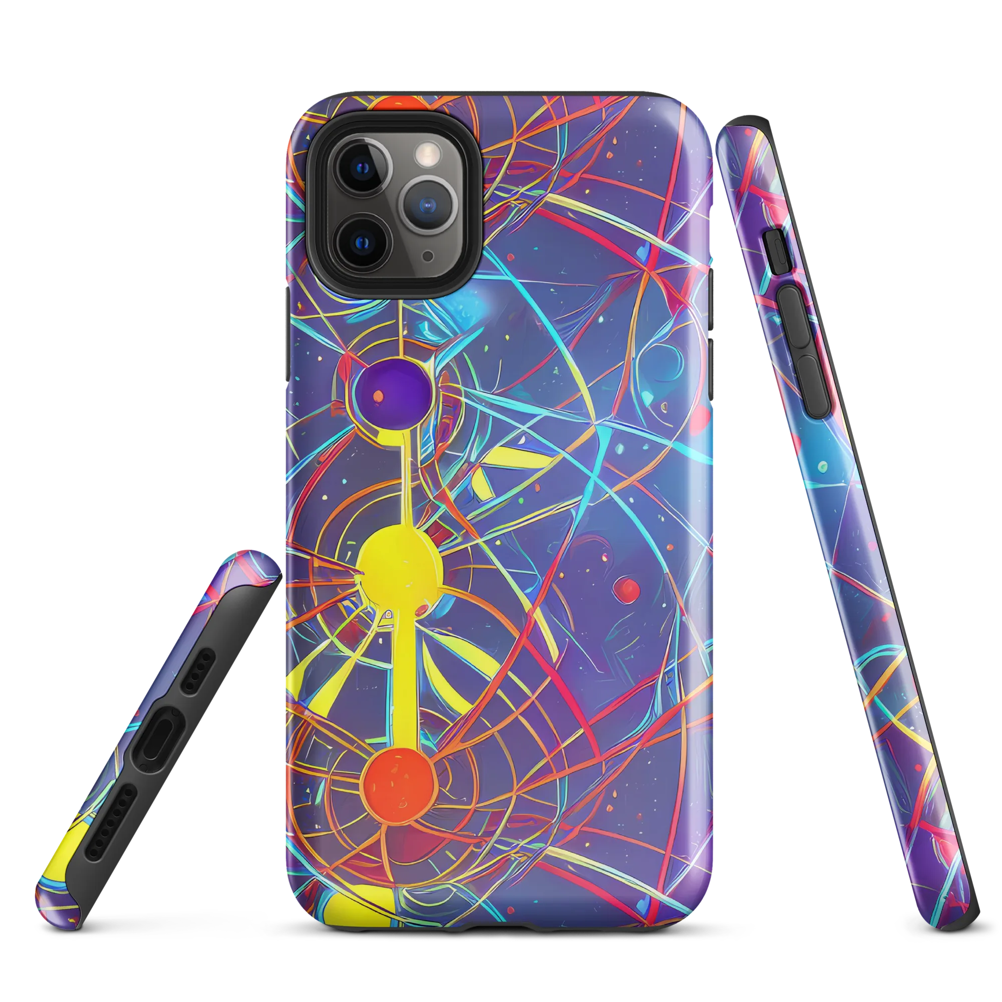 Quantum Lattice on Tough Case for iPhone® — Front