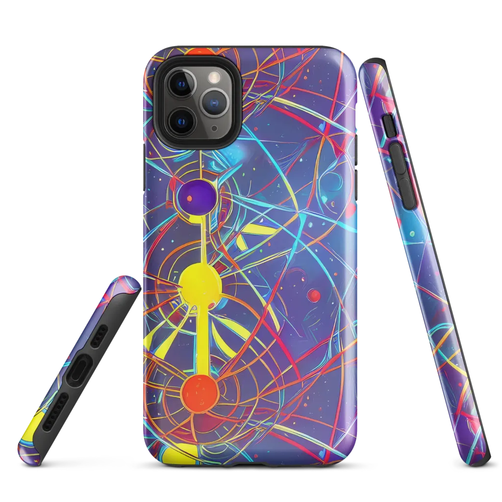 Quantum Lattice on Tough Case for iPhone® — Front