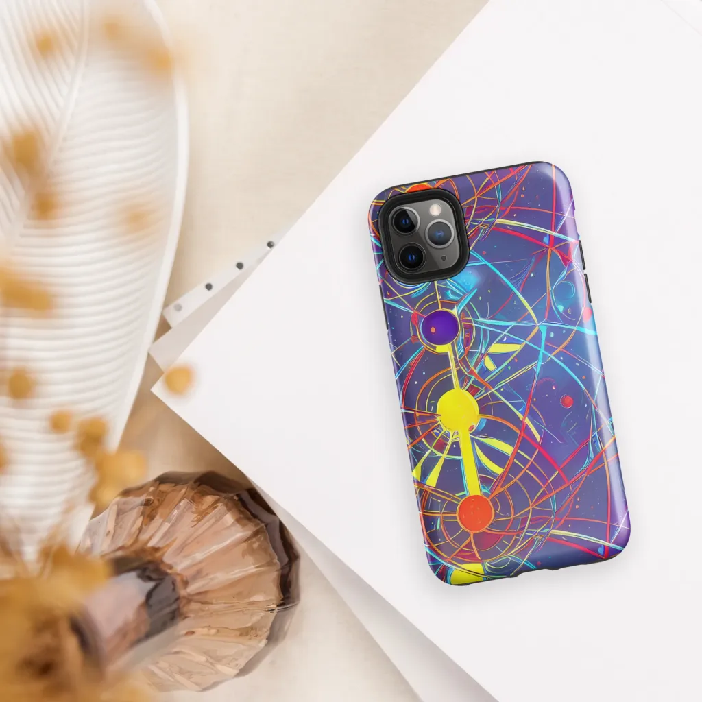 Quantum Lattice on Tough Case for iPhone® — Front