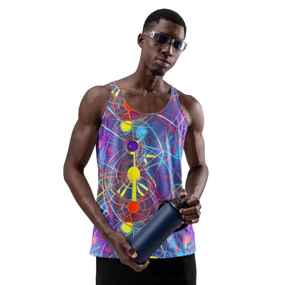 Quantum Lattice on Men's Tank Top — Front