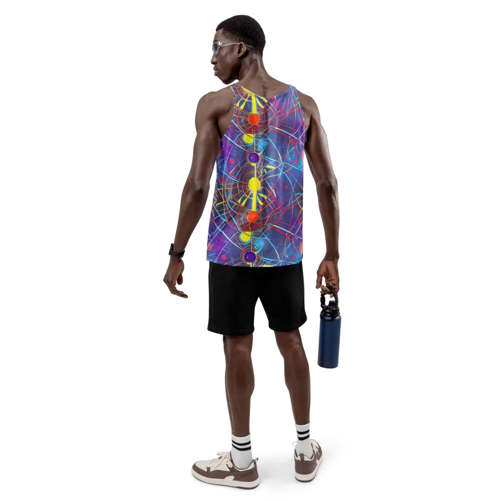 Quantum Lattice on Men's Tank Top — Back
