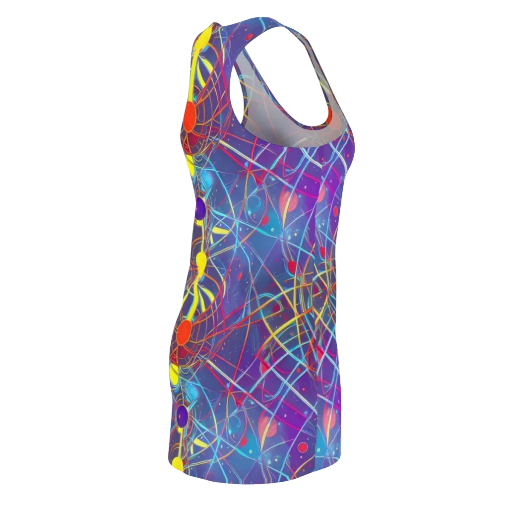 Quantum Lattice on Racerback Dress — Back Side