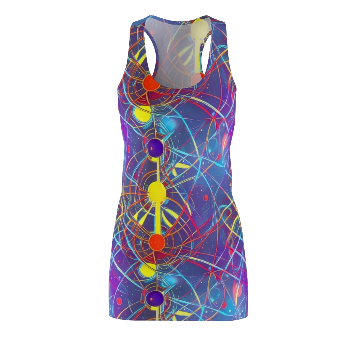 Quantum Lattice on Racerback Dress — Front