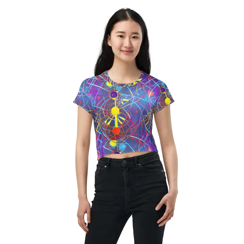 Quantum Lattice on Crop Tee — Front