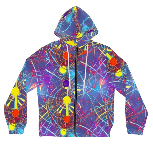 Quantum Lattice on a Women's Full-Zip Hoodie