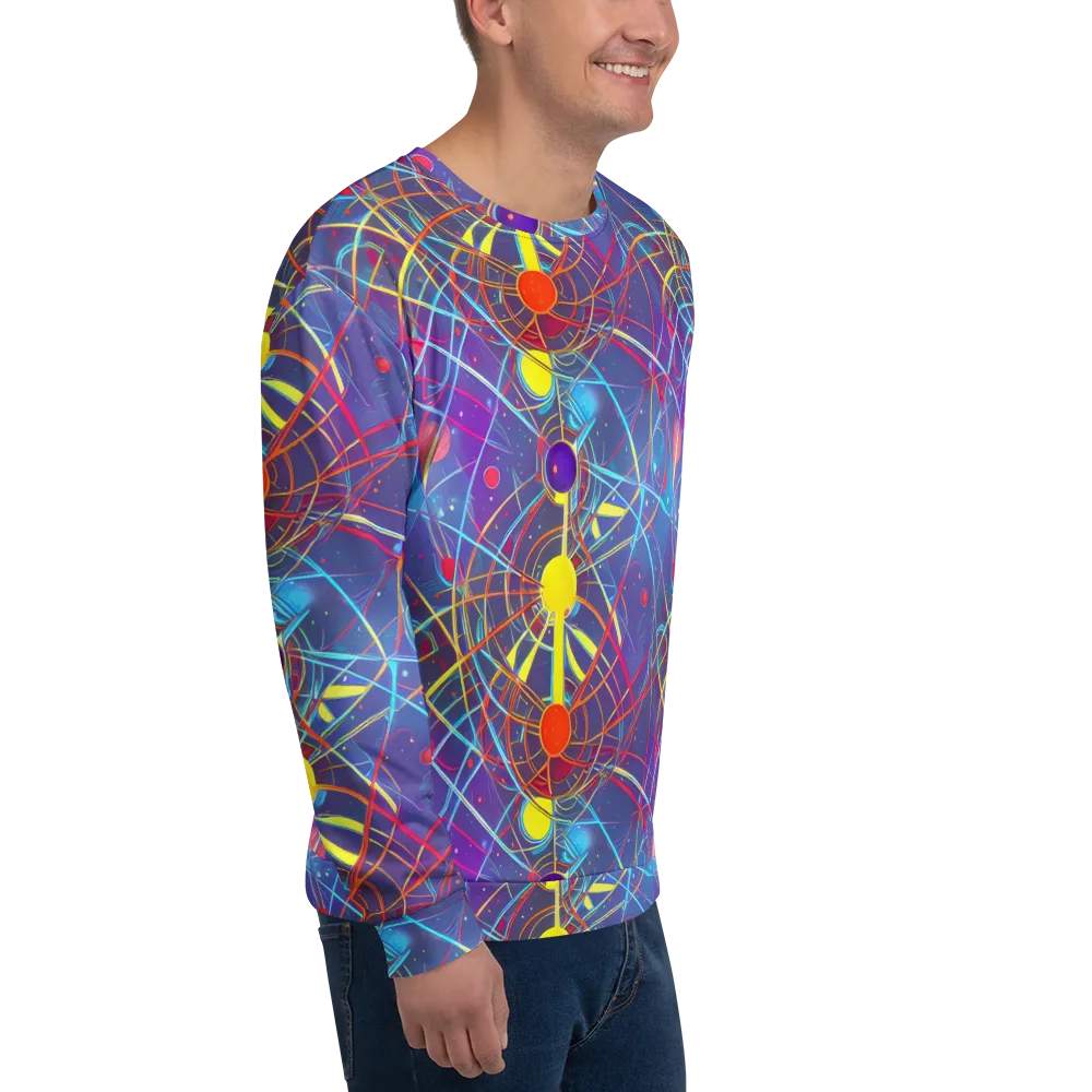 Quantum Lattice on Sweatshirt — Right Front