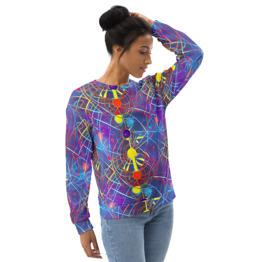 Quantum Lattice on Sweatshirt — Right Front