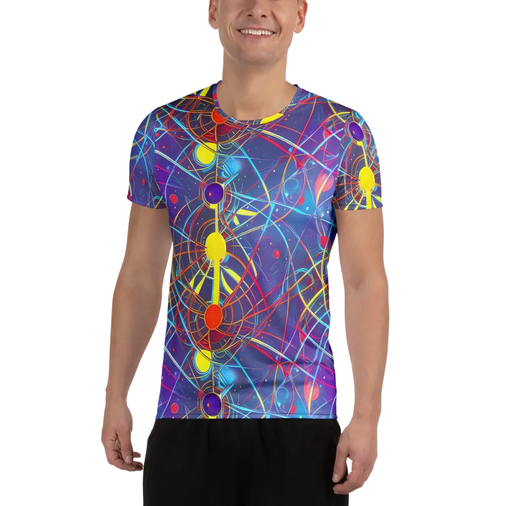 Quantum Lattice on Men's Athletic T-Shirt — Front