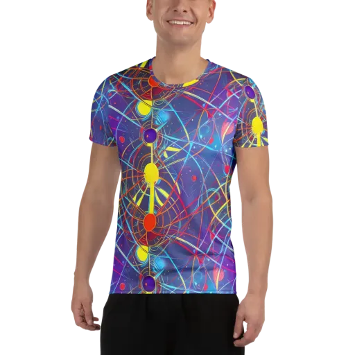 Quantum Lattice on a Men's Athletic T-Shirt