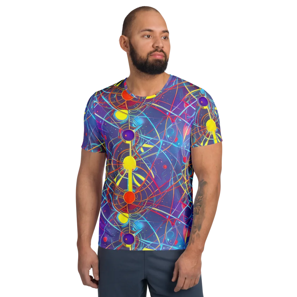Quantum Lattice on Men's Athletic T-Shirt — Front