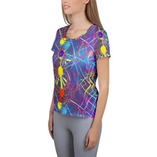 Quantum Lattice on a Women's Athletic T-Shirt