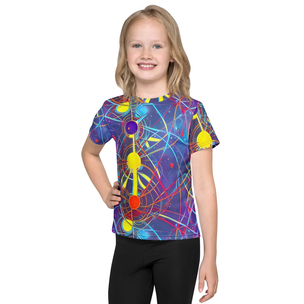 Quantum Lattice on Kids Crew Neck T-Shirt — Front