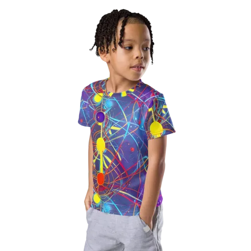 Quantum Lattice on a Kids Crew Neck T-Shirt