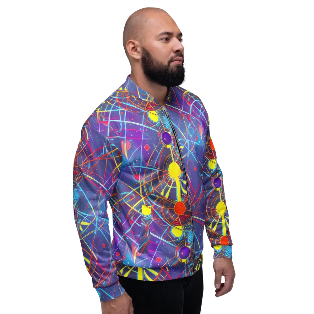 Quantum Lattice on Bomber Jacket — Right