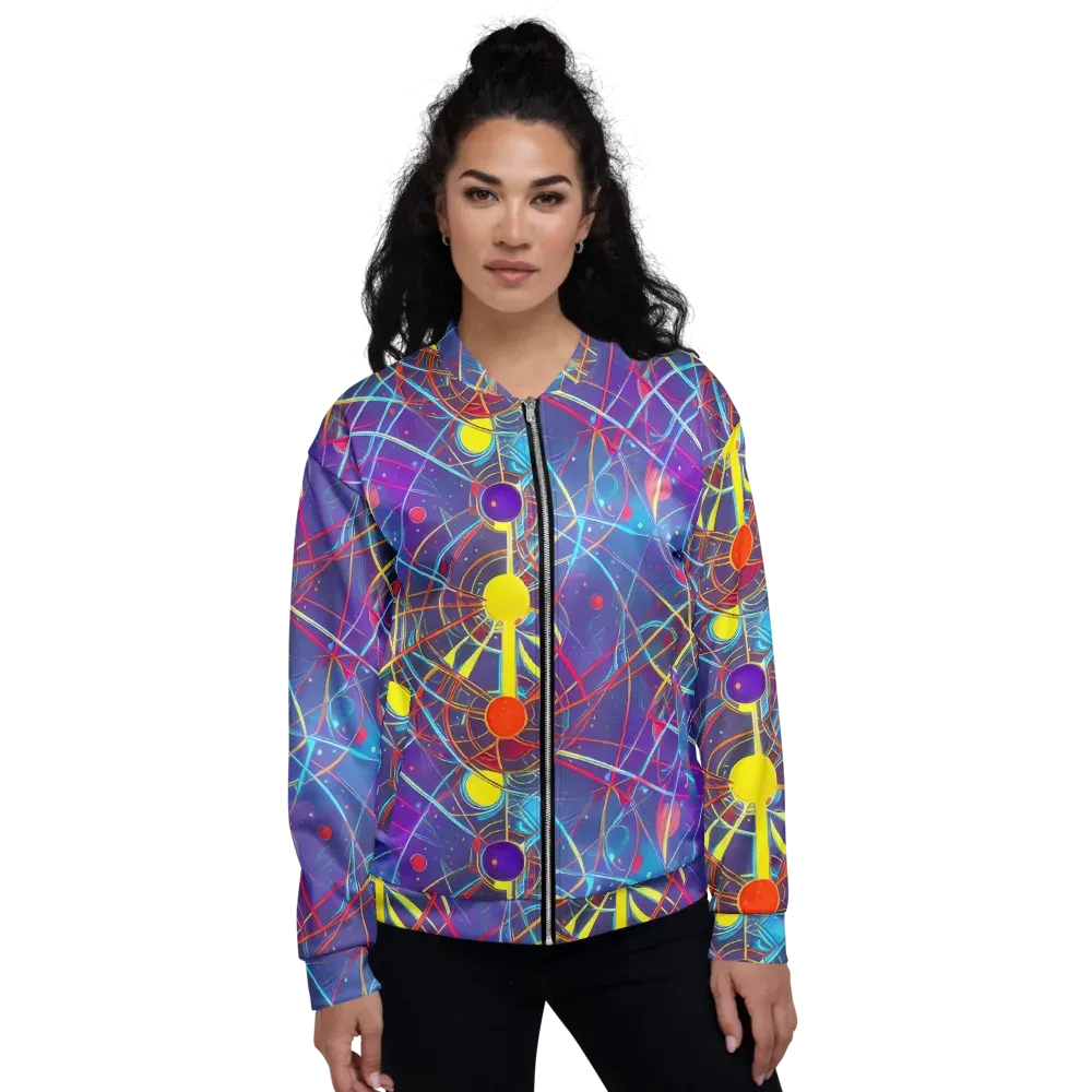 Quantum Lattice on Bomber Jacket — Front
