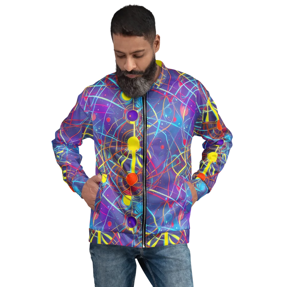 Quantum Lattice on Bomber Jacket — Front
