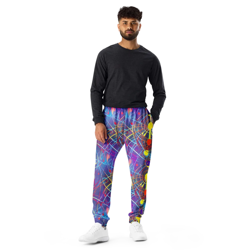 Quantum Lattice on Men's Joggers — Front