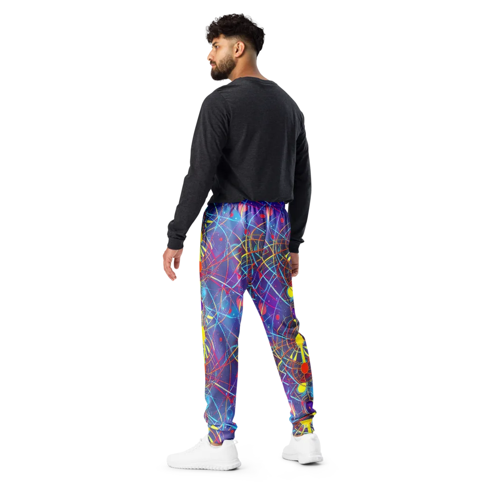 Quantum Lattice on Men's Joggers — Back