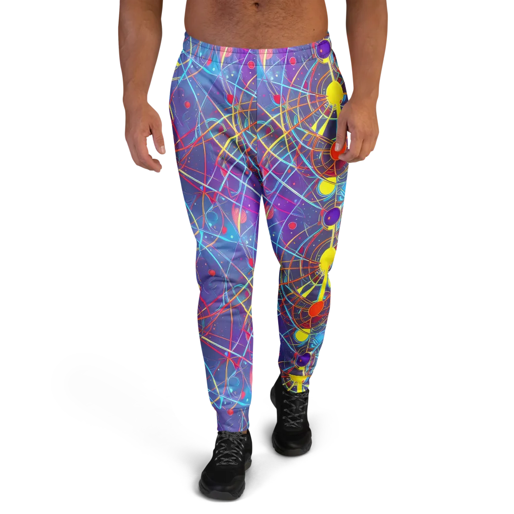 Quantum Lattice on Men's Joggers — Front