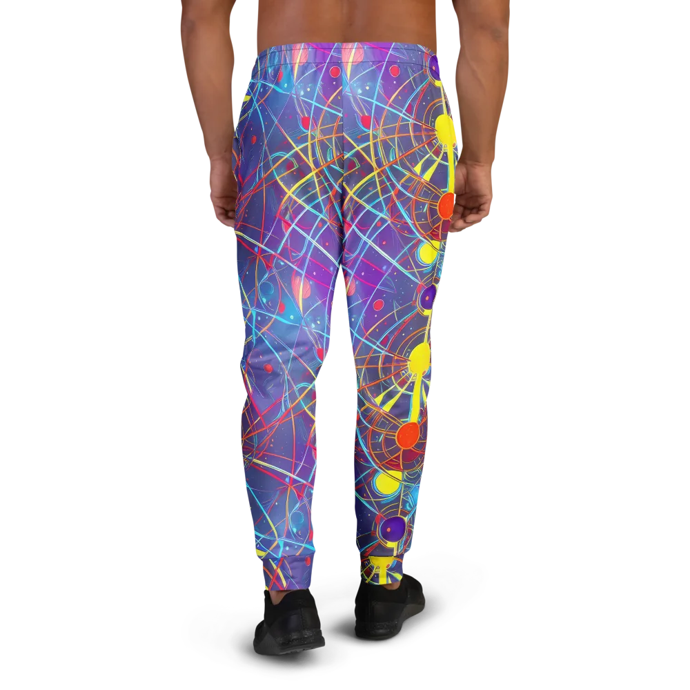 Quantum Lattice on Men's Joggers — Back
