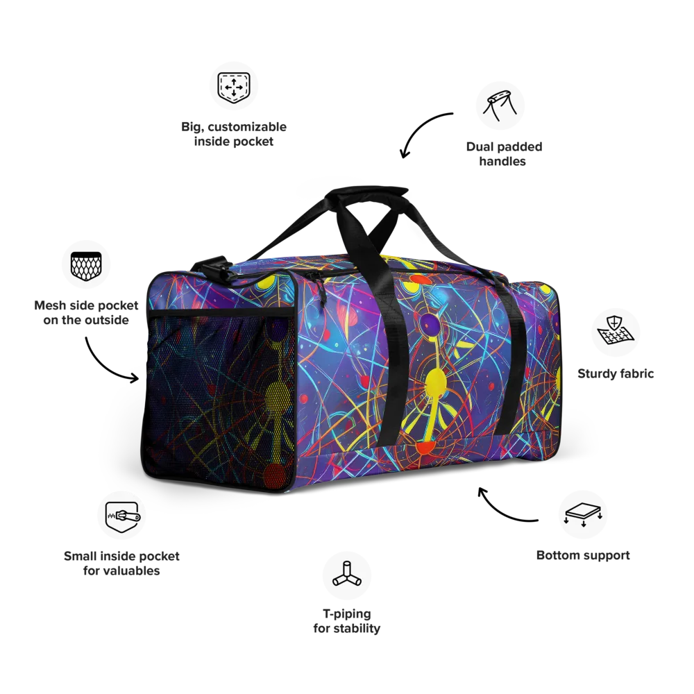 Quantum Lattice on Duffle Bag — Right Front