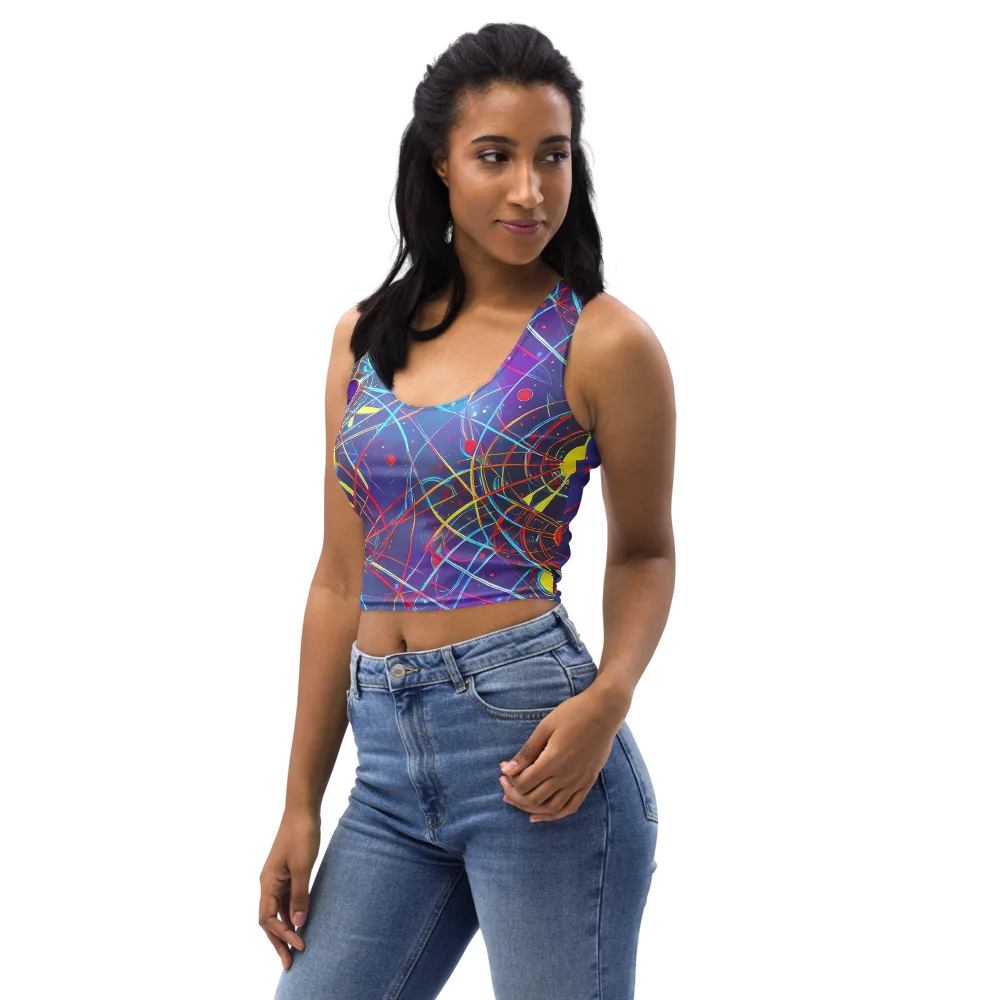 Quantum Lattice on Crop Top — Left Front
