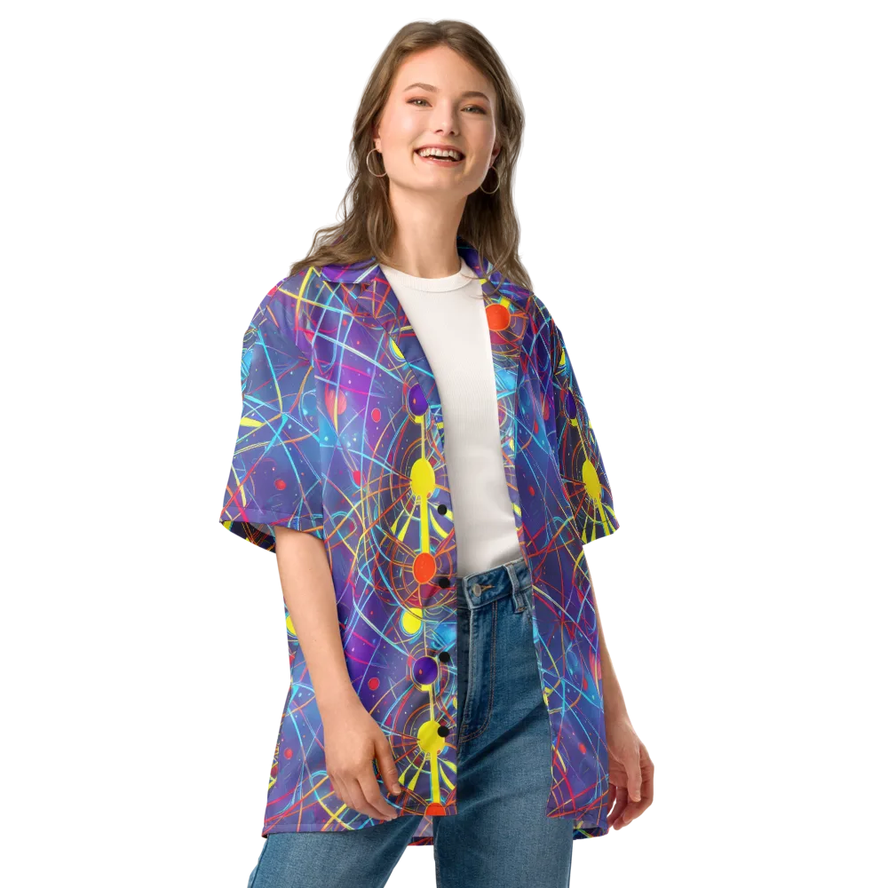 Quantum Lattice on Button Shirt — Front