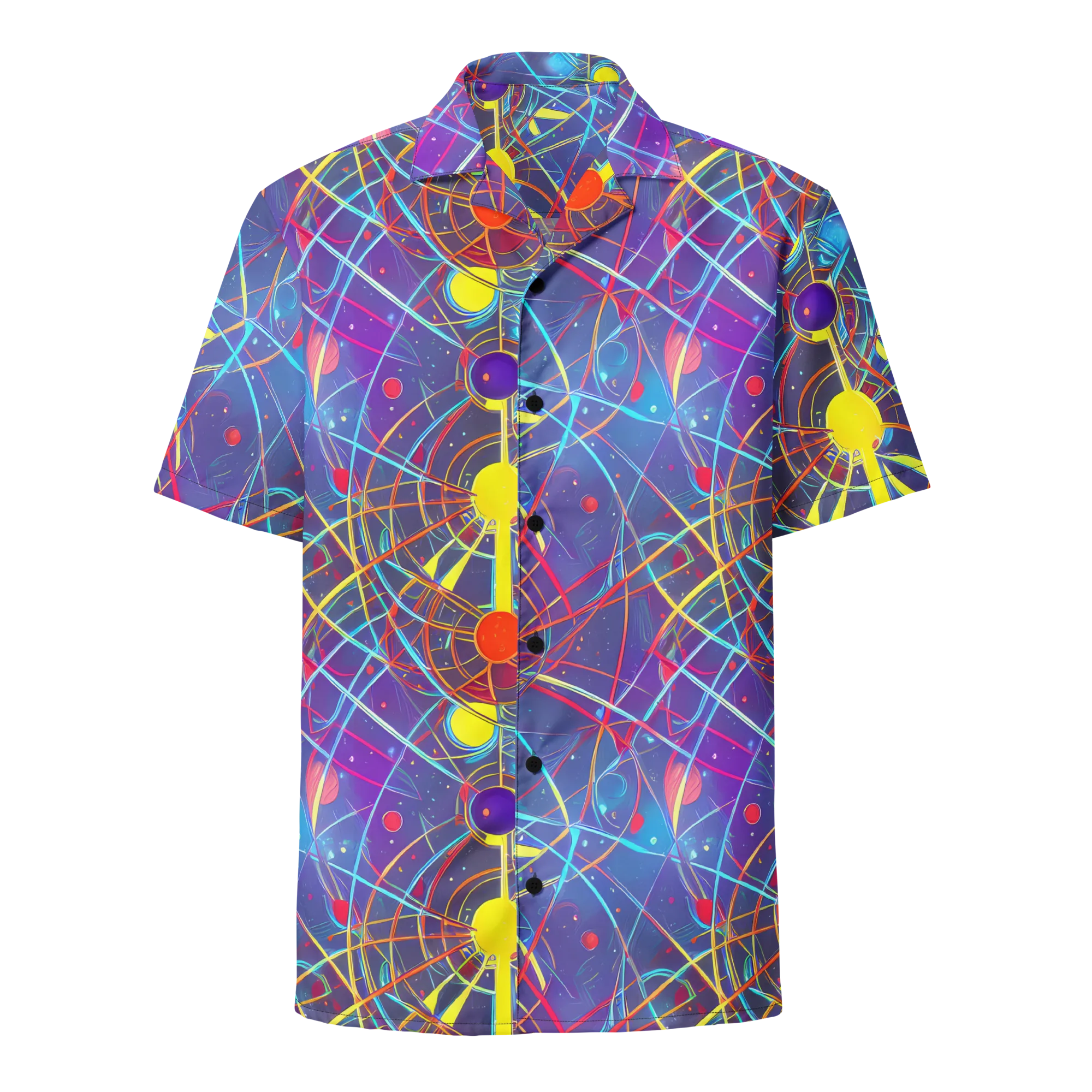 Quantum Lattice on Button Shirt — Front