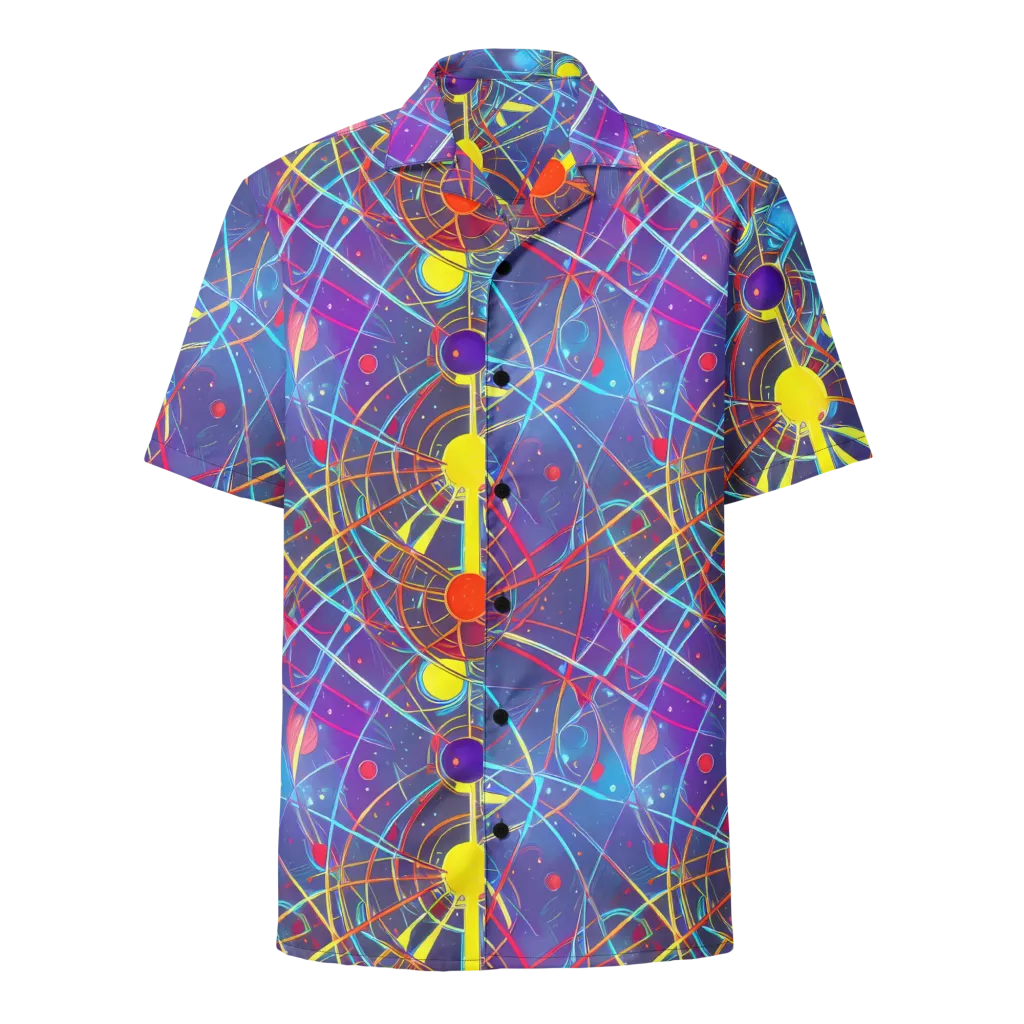 Quantum Lattice on Button Shirt — Front
