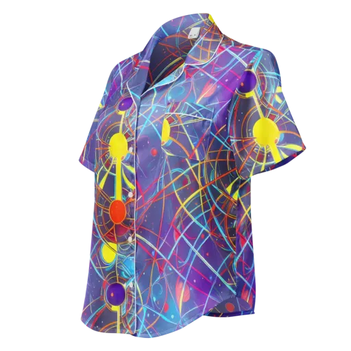 Quantum Lattice on a Women's Short Sleeve Pajama Top