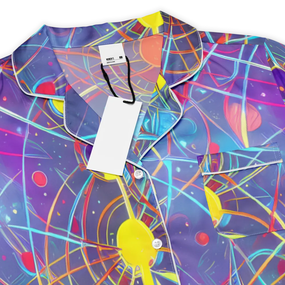 Quantum Lattice on Women's Short Sleeve Pajama Top — Product details