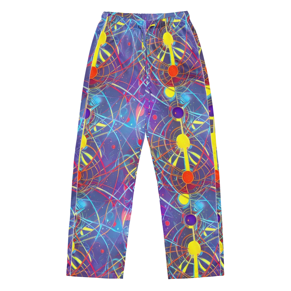 Quantum Lattice on Women's Pajama Pants — Front