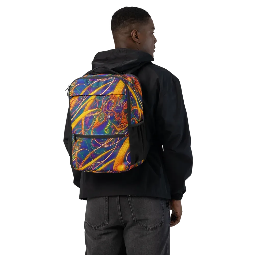 Luminous Whirl on Utility Backpack — Back