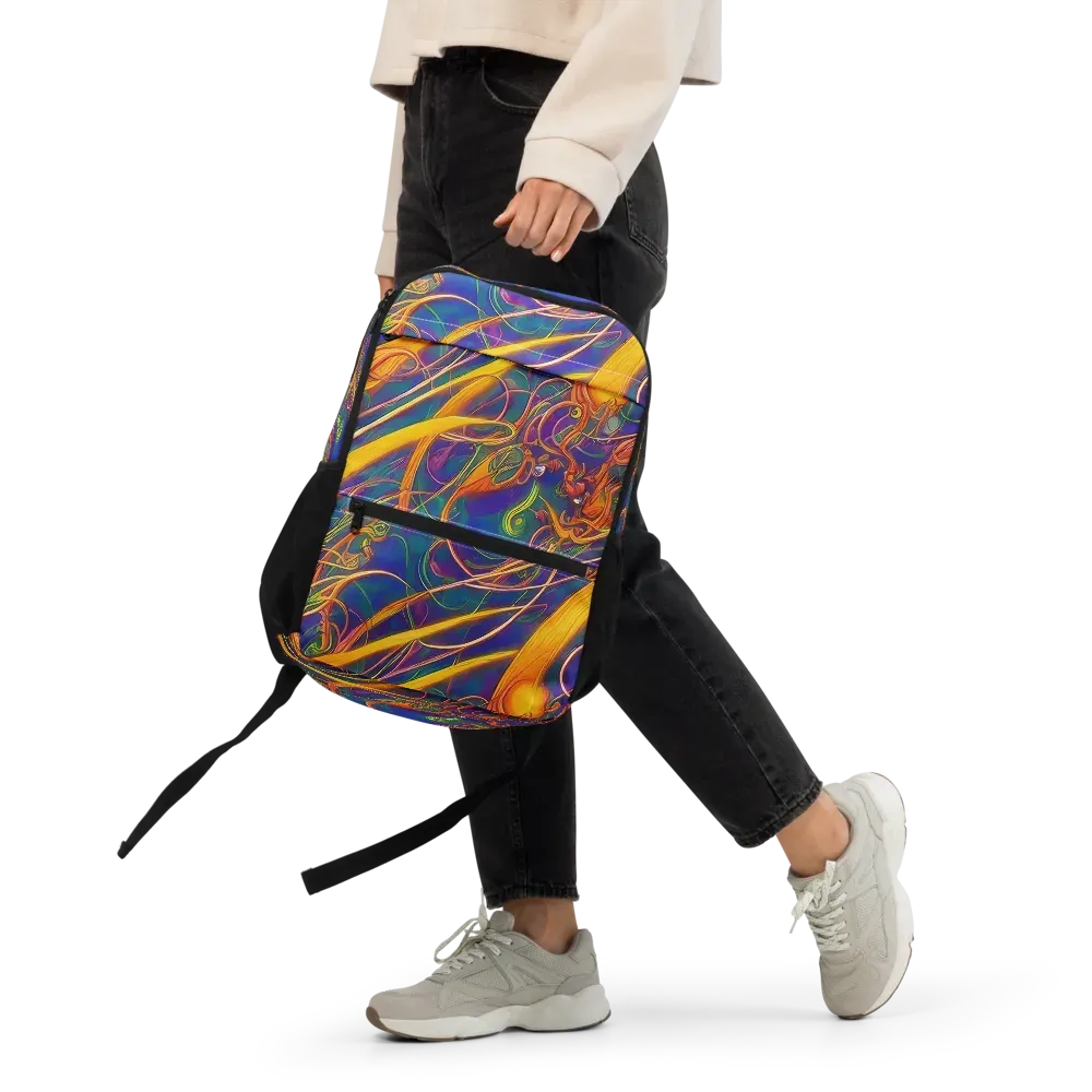 Luminous Whirl on Utility Backpack — Front