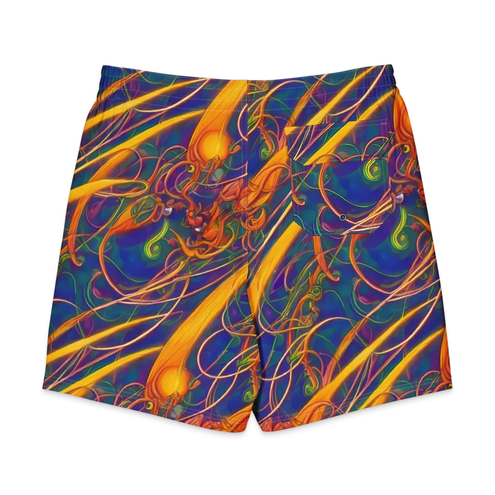 Luminous Whirl on Men's Board Shorts — Back