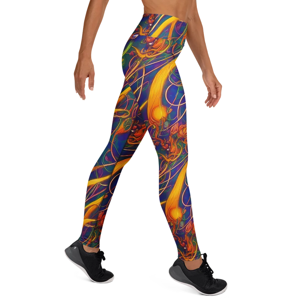 Luminous Whirl on Yoga Leggings — Right