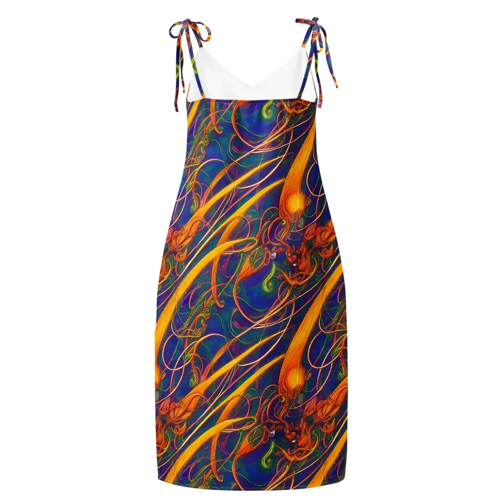 Luminous Whirl on Slip Dress — Back